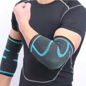 Person wearing the Fit Peak Elbow Brace and Support